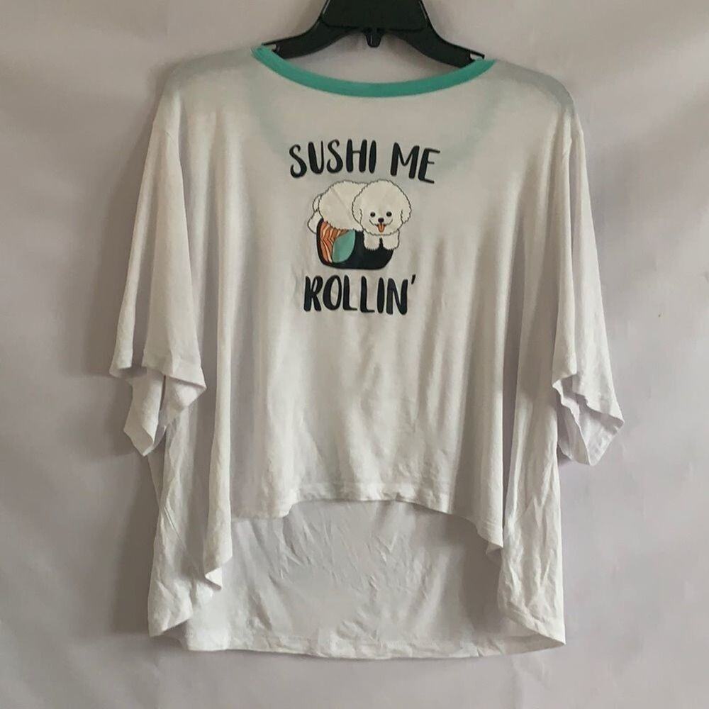 CHELSEA PEERS SUSHI ME ROLLING TEE SHIRT SIZE S